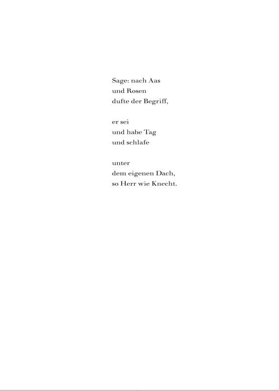 poem preview: [Sage: nach Aas...]